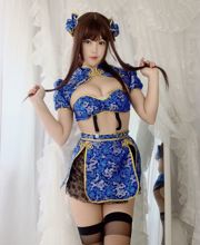 [Cosplay Photo] Cute Miss Sister-Bai Ye-- Kung Fu Cheongsam