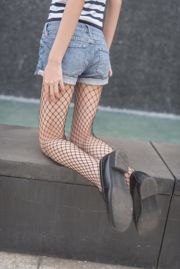 [Field of Wind] NO.027 Immature black net stockings