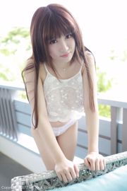 K8 Tsundere en Meng Vivian "Sexy meidjurk + semi-transparant kanten ondergoed" [Model Academy MFStar] Vol.114