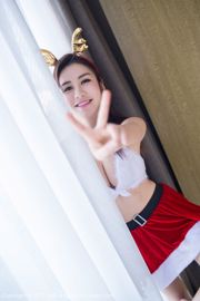 Li Li Qi Qi Qixixi "Chủ đề Giáng sinh + Dòng bít tất" [爱 蜜 社 IMISS] Vol.146