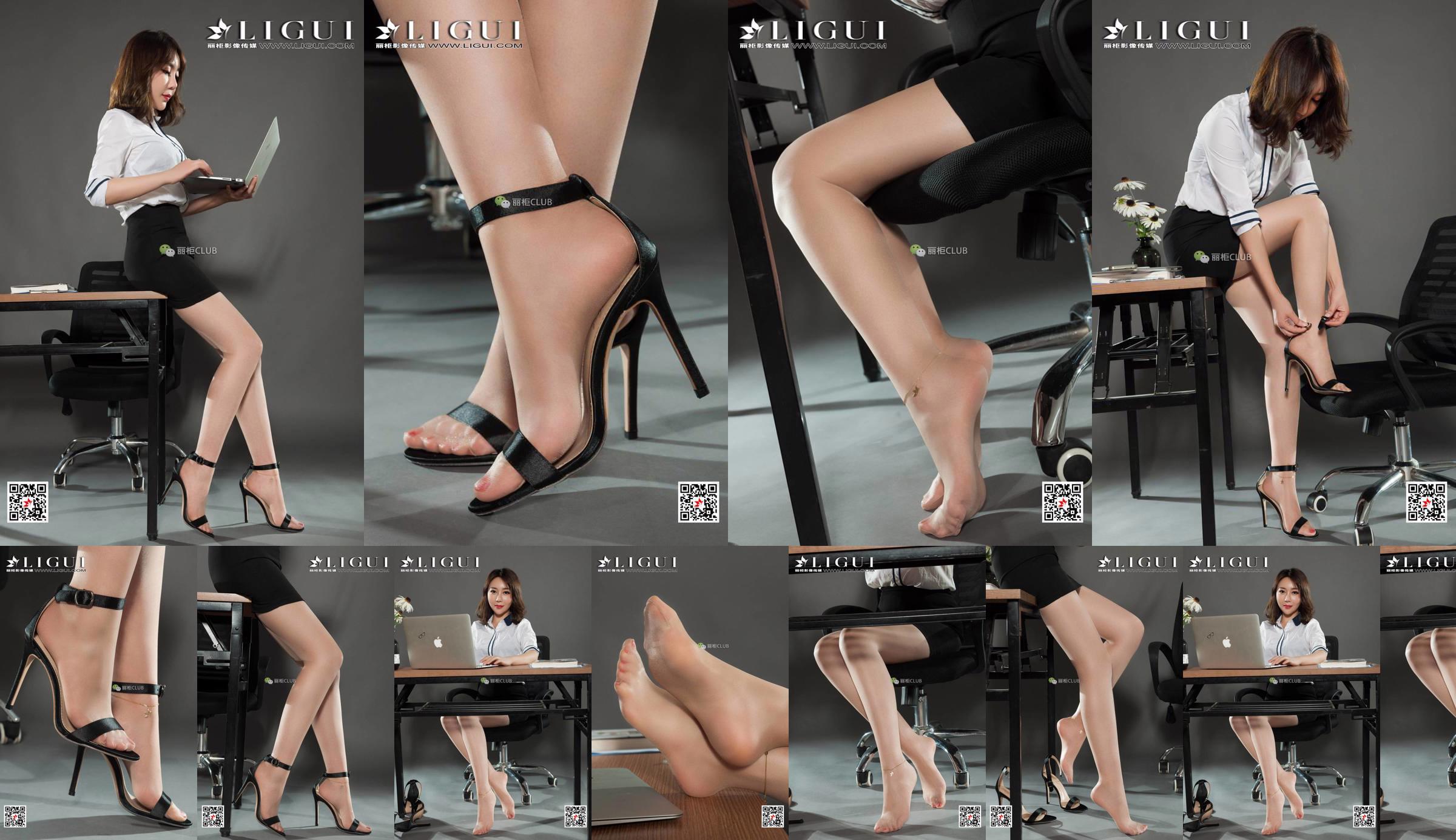 Model kaki Li Mengying "Sepatu Hak Tinggi dan Kaki Indah" [LIGUI] Kecantikan Internet No.6856a3 Halaman 2