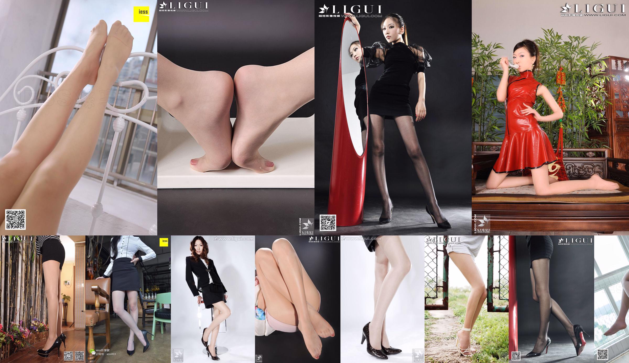 Modèle Wenxin "Beauté professionnelle sous la tentation d'une posture noble" [丽 柜 LiGui] Photo de belles jambes et pieds de jade No.4fbd66 Page 9