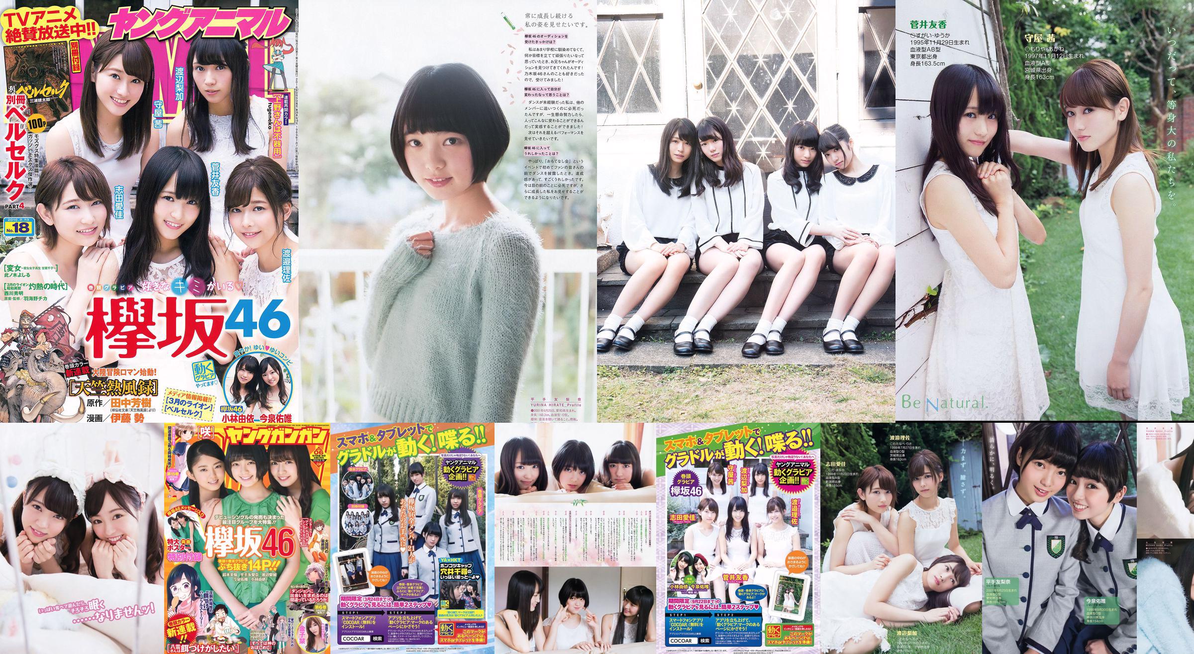 [Young Gangan] 欅 坂 46 Kanekoto 2016 Magazine photo n ° 06 No.0870ac Page 1