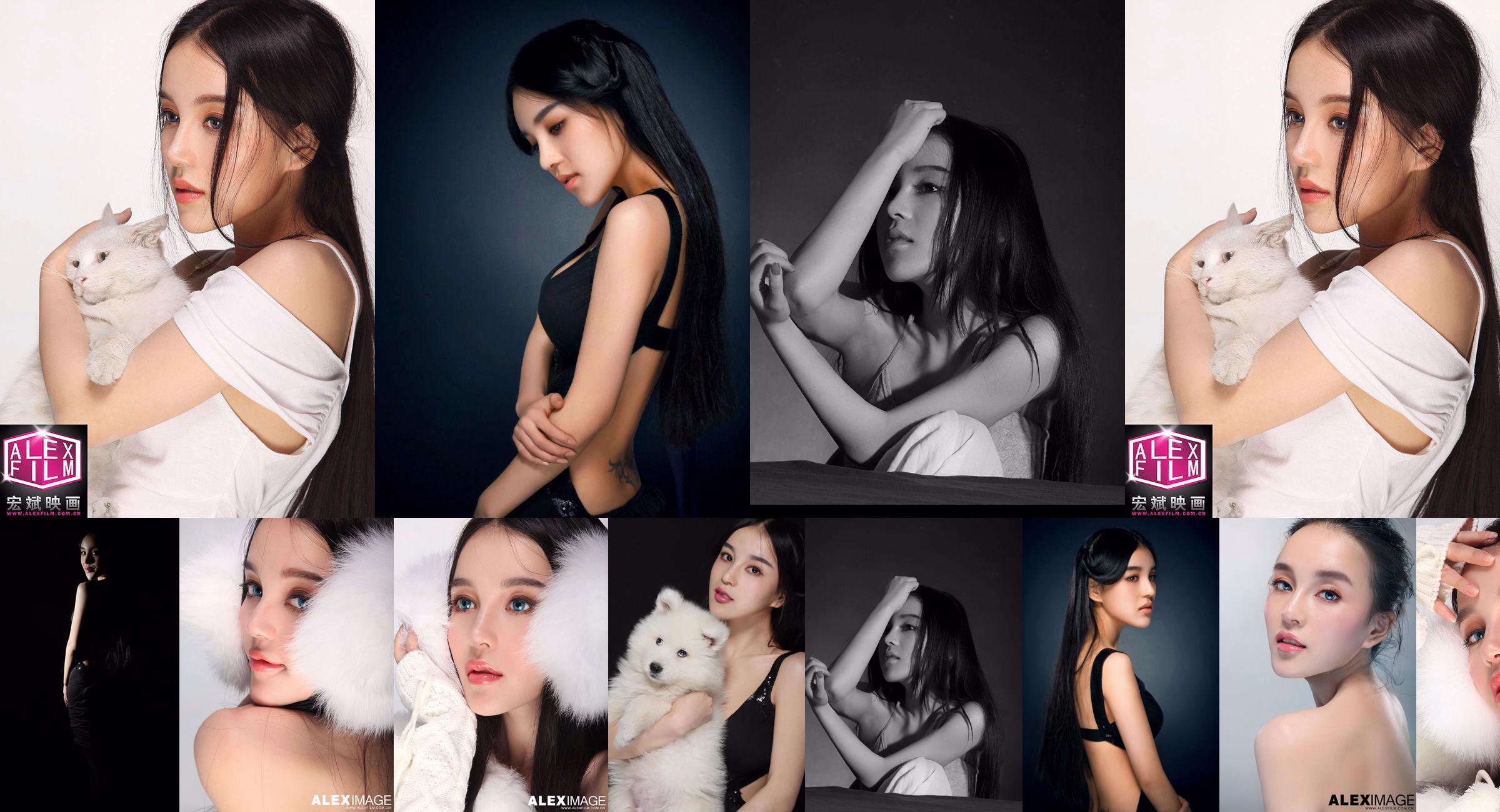 Studio shot of mixed-race beauty model Shi Yiyi No.ad5a47 Page 6