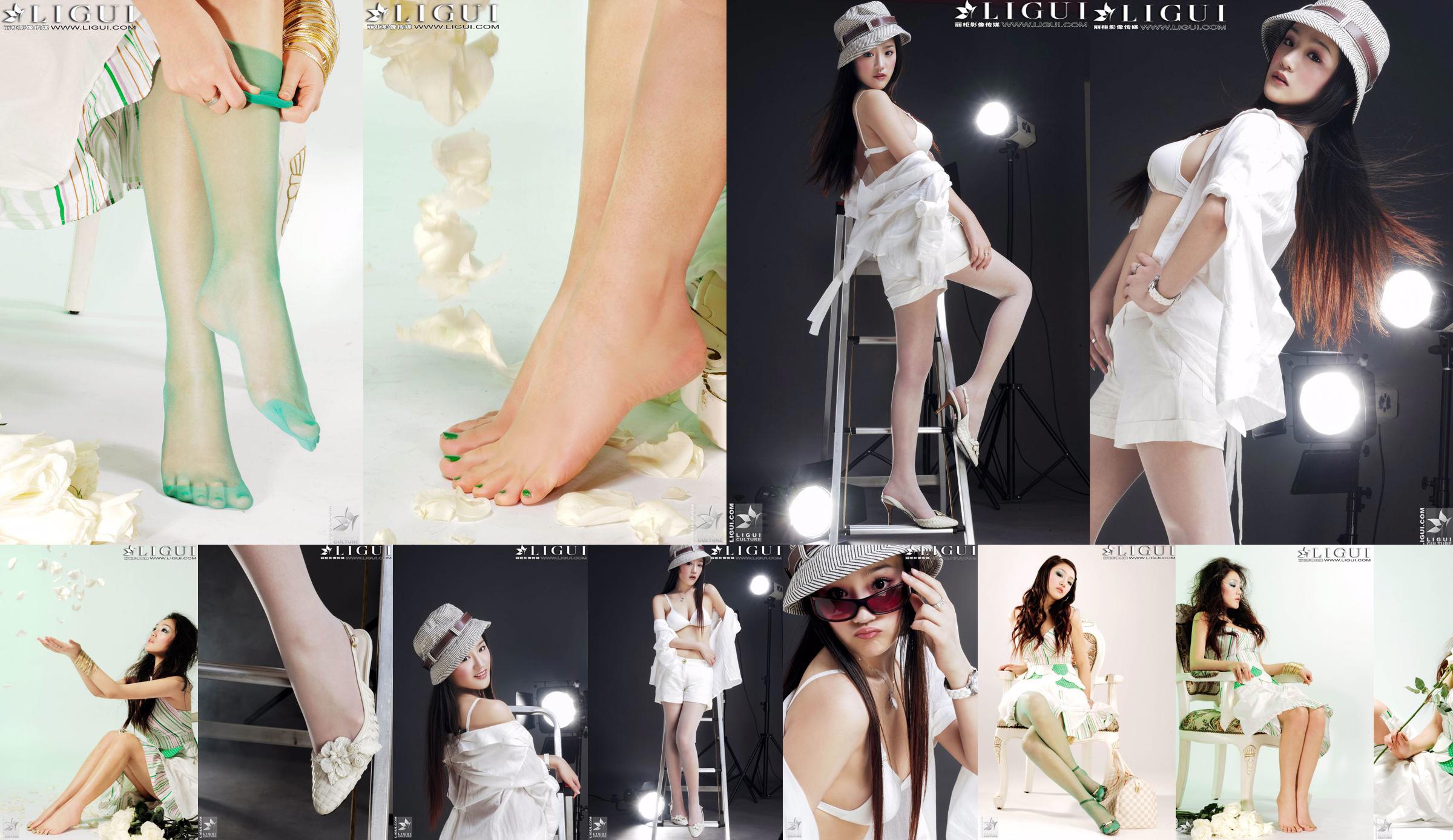 [丽 柜 贵 piede LiGui] Foto "Fashionable Foot" del modello Zhang Jingyan di belle gambe e piedi di seta No.1f685a Pagina 12