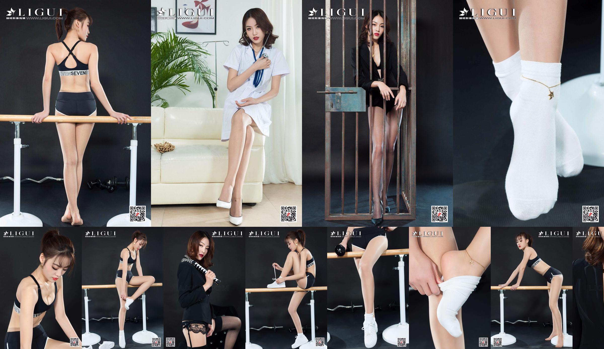 Leg model Xilly "Fitness Silk Foot" [丽柜Ligui] No.19de08 Page 18