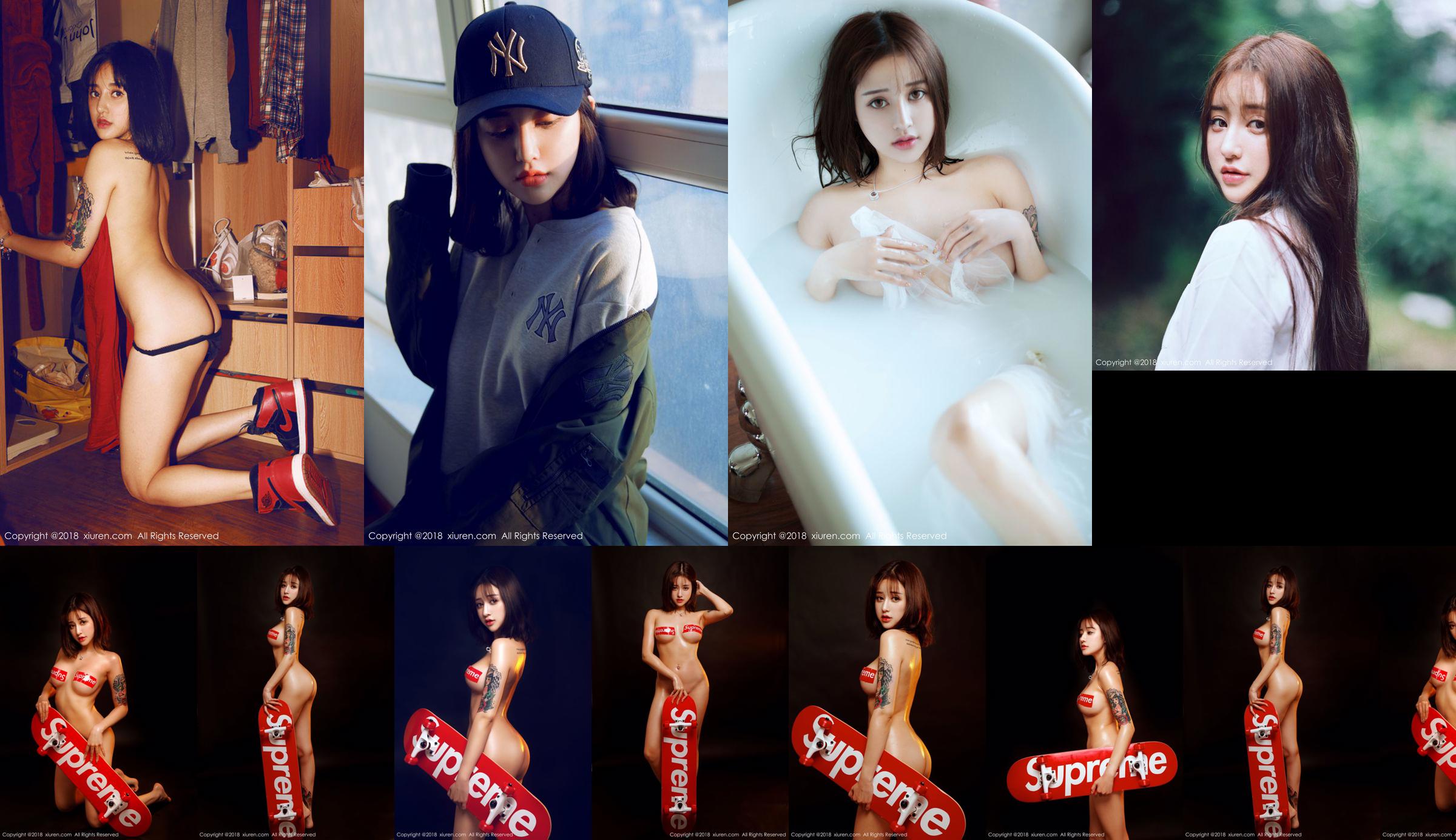 Danny Danny "Sports Skateboard Body Oiling and Bathroom Wet Body" [秀人 XIUREN] No.994 No.c91621 หน้า 12