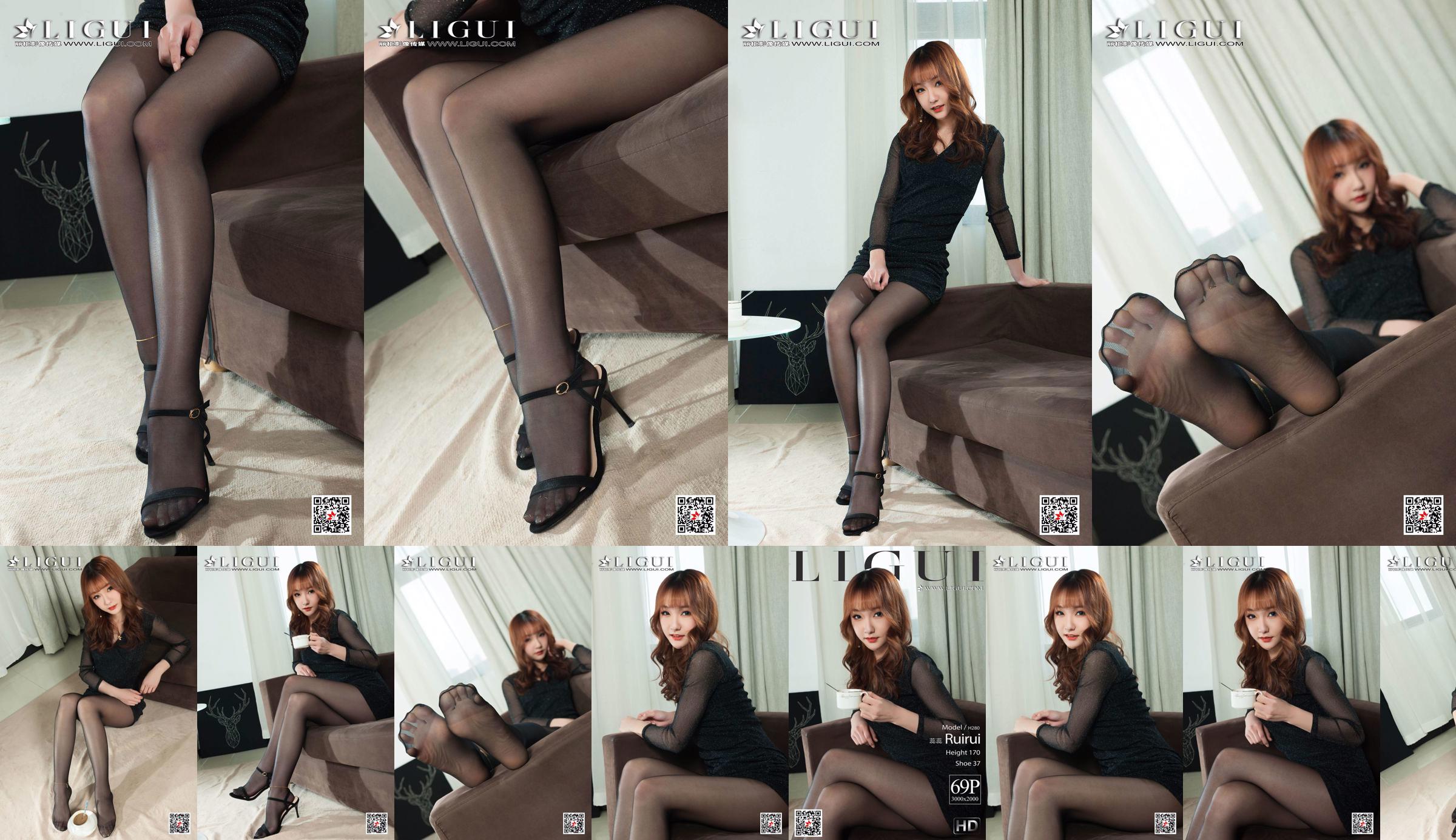 Model Ruirui "Beautiful Legs and Jade Feet in Black Stockings" [Ligui Ligui] No.337008 Page 15