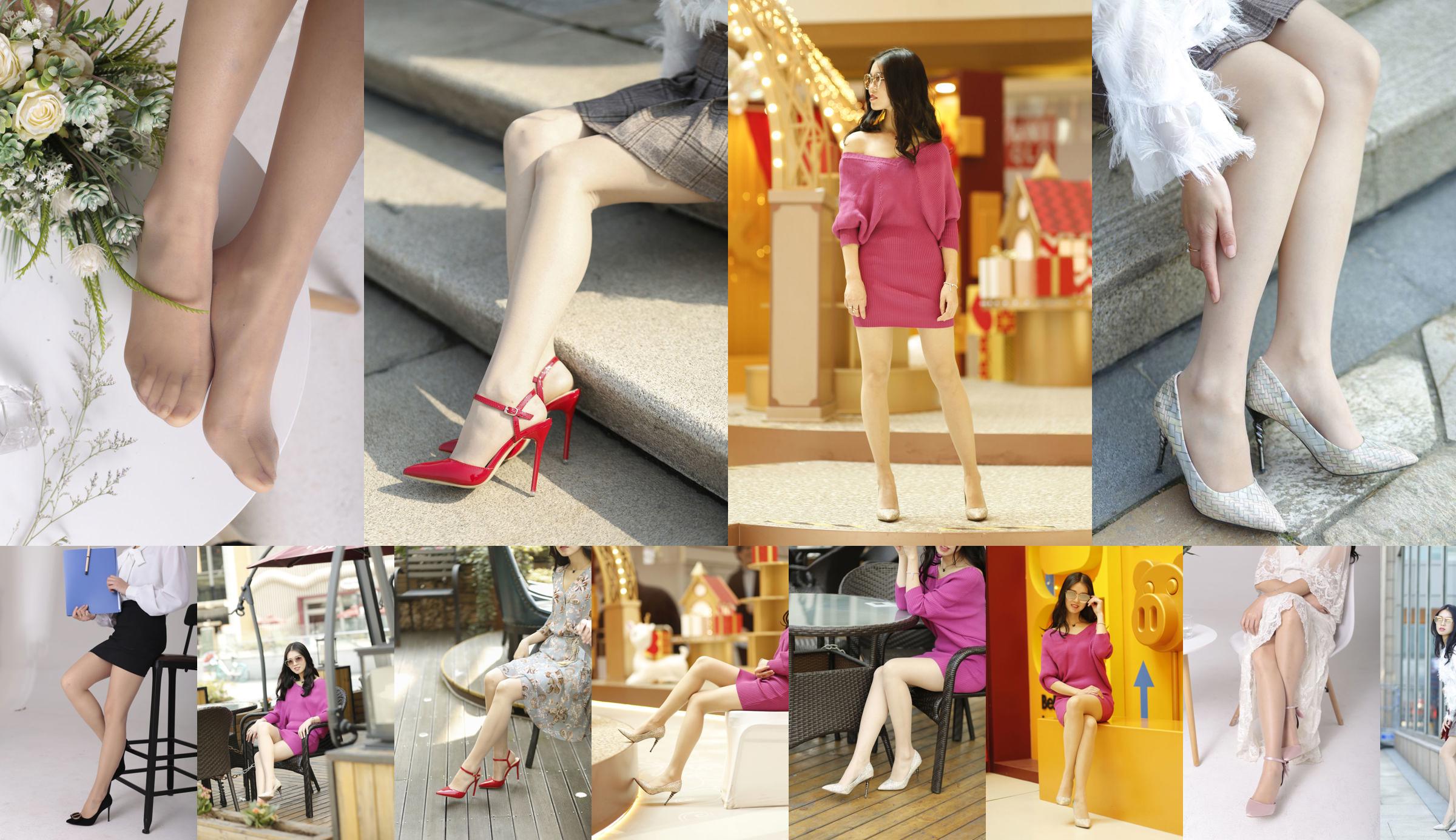 [Dasheng Model Shooting] Chaussures blanches en soie grise Xiaomin No.133 No.a8e2ac Page 1