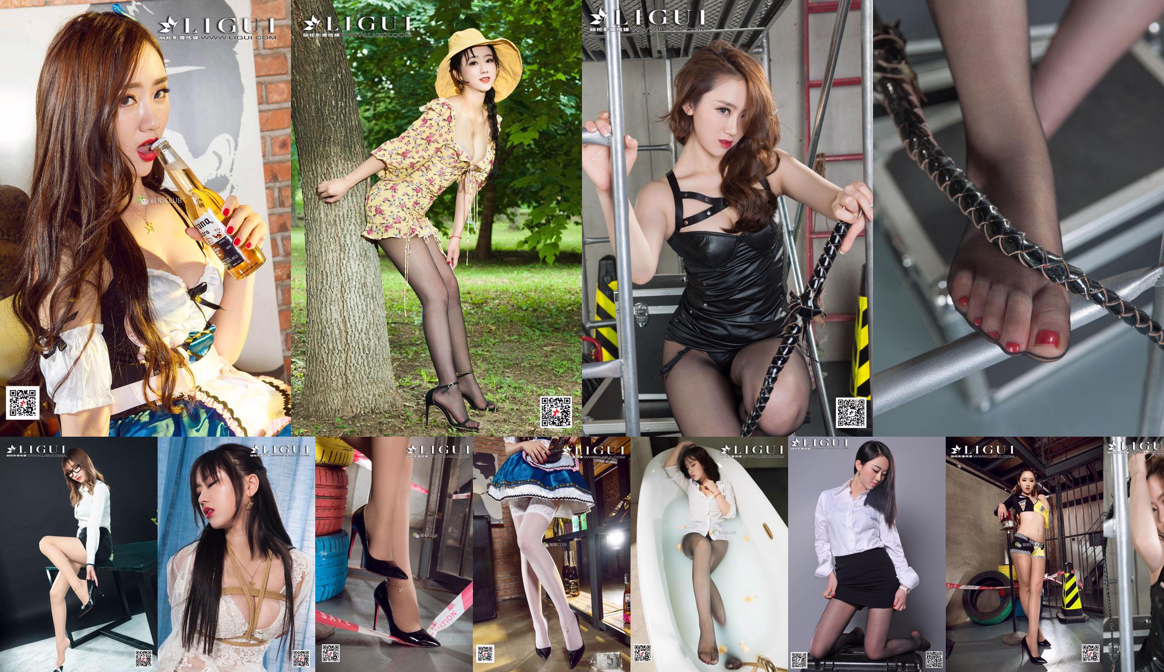 Modello Ranran "Professional Wear Black Silky High Heels" Complete Works [丽 柜 LiGui] Foto di belle gambe e piedi di giada No.1d66a3 Pagina 33